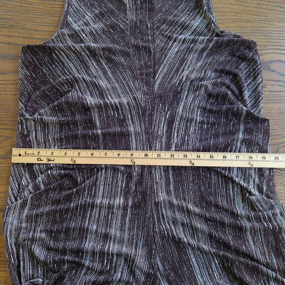 Vivienne Tam Women’s Brown White Dress Size M Abstract Print Sleeveless Draped - Picture 14 of 16